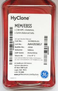 Hyclone MEM/EBSS 液体培养基 500ml 海可隆 SH30024.01 海克隆